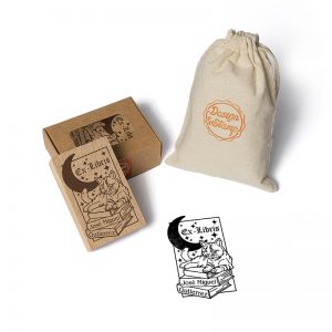 SELLO EXLIBRIS DISENYO 50x80MM EXDSGR DS 0306 GATO DESIGN AND STAMP