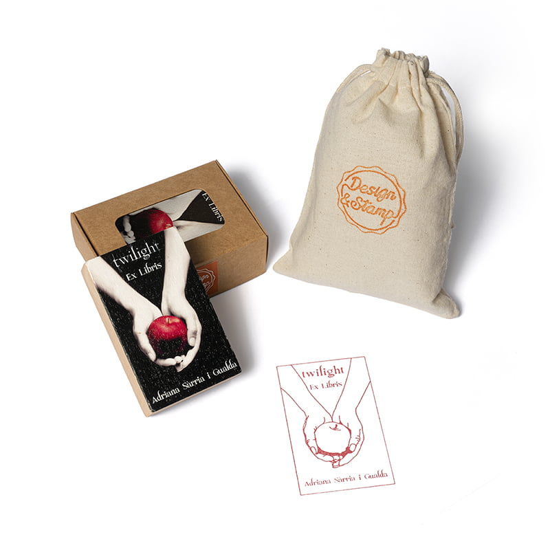 Exlibris 2 - Sello impreso, caja, bolsa pequeña