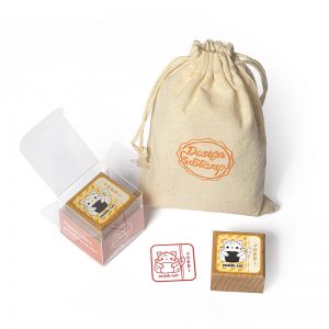 SELLO EXLIBRIS MINISUSHICATS 30X30MM EXSH DS 1304 JORDI ONIGIRI DESIGN AND STAMP