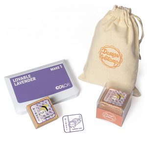 SELLO EXLIBRIS MINISUSHICATS 30X30MM EXSH DS 1405 MIGUEL TAMAGO DESIGN AND STAMP