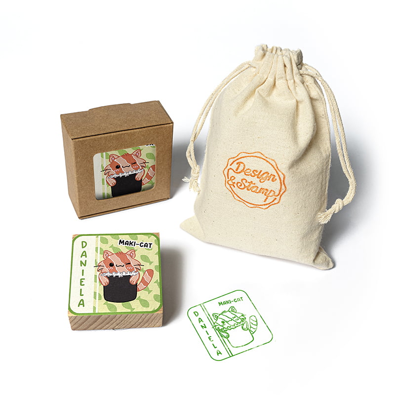 Exlibris 2 - Sello impreso, caja, bolsa pequeña