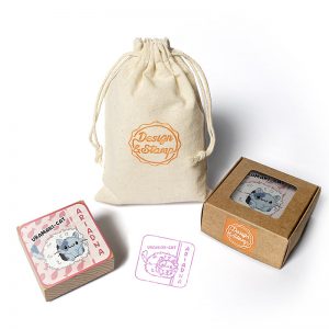 SELLO EXLIBRIS SUSHICATS 50X50MM EXSH DS 0306 ARIADNA URAMAKI DESIGN AND STAMP