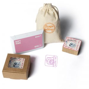 SELLO EXLIBRIS SUSHICATS 50X50MM EXSH DS 0406 ARIADNA URAMAKI DESIGN AND STAMP