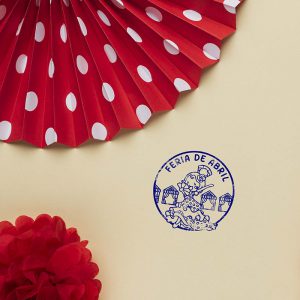 SELLO FIESTAS 1 FERIA ABRIL DESIGN AND STAMP