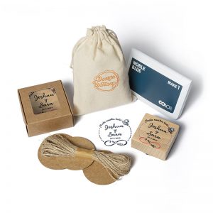 SELLO MANUAL CUADRADO 50X50MM BODA SBO DS 0405 ESPACIAL DESIGN AND STAMP