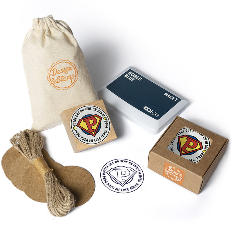 SELLO MANUAL CUADRADO 50X50MM FIESTA 2 SFI DS 0402 DIA PADRE DESIGN AND STAMP