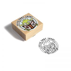SELLO MANUAL CUADRADO 50X50MM FIESTA 3 SANT JORDI DESIGN AND STAMP
