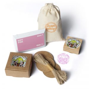 SELLO MANUAL CUADRADO 50X50MM FIESTA 3 SFI DS 0403 SANT JORDI DESIGN AND STAMP