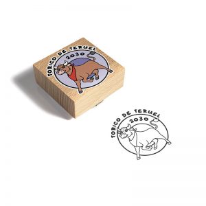 SELLO MANUAL CUADRADO 50X50MM FIESTA 5 TORICO DESIGN AND STAMP