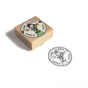 SELLO MANUAL CUADRADO 50X50MM FIESTA 7 SAN ISIDRO DESIGN AND STAMP
