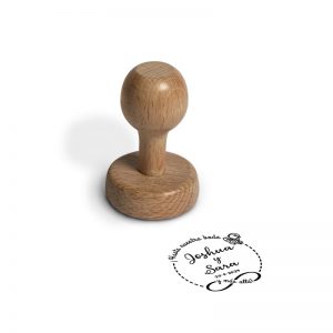 SELLO MANUAL REDONDO 45MM BODA 5 ESPACIAL QUIERO DESIGN AND STAMP