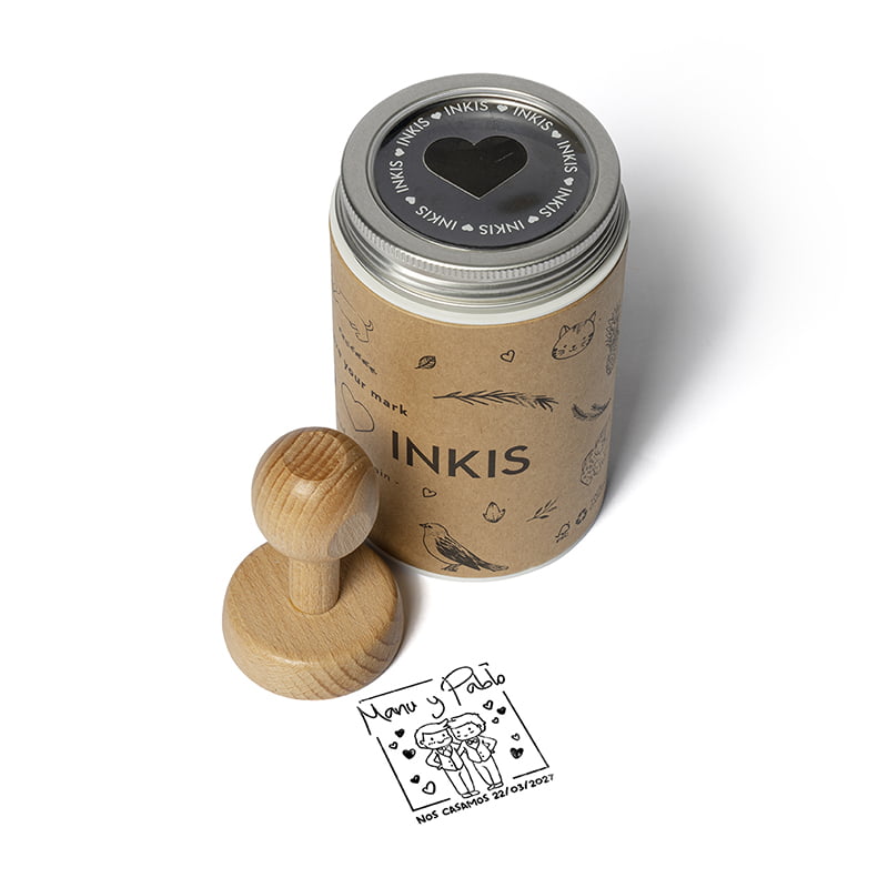 SELLO MANUAL REDONDO 45MM BODA SBO DS 0204 CHICOS DESIGN AND STAMP