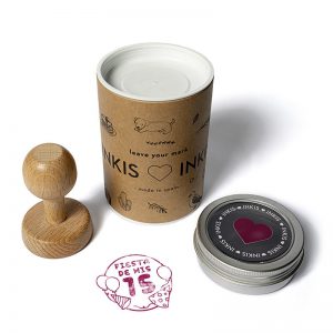 SELLO MANUAL REDONDO 45MM CUMPLEANOS 7 SAN DS 0207 GORRITO DESIGN AND STAMP