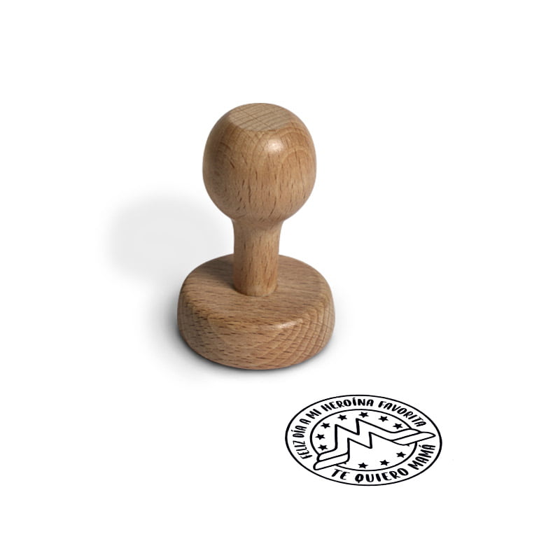 SELLO MANUAL REDONDO 45MM FIESTA 6 DIA MADRE DESIGN AND STAMP