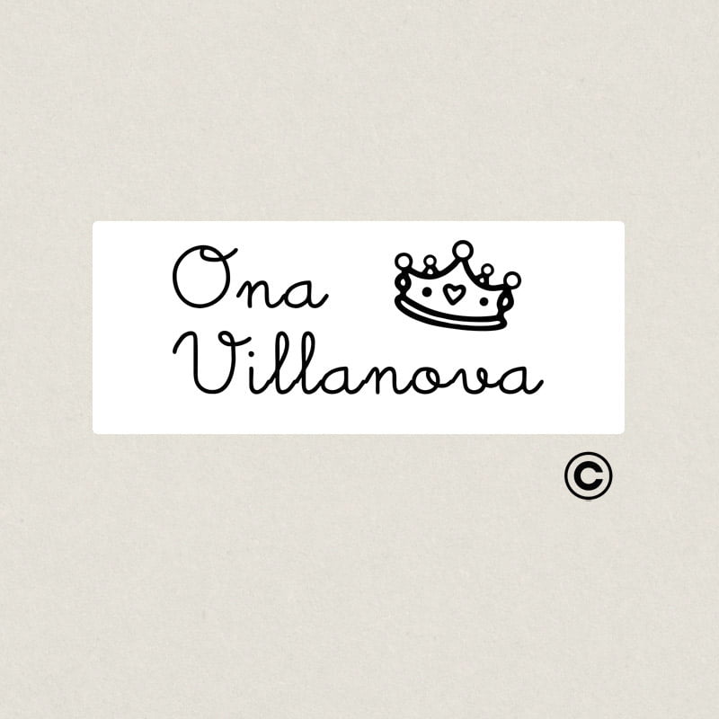 SELLO PARA ROPA RECTANGULAR 38X14MM 12 CORONA DESIGN AND STAMP SELLO PARA ROPA RECTANGULAR 38X14MM 12 CORONA DESIGN AND STAMP