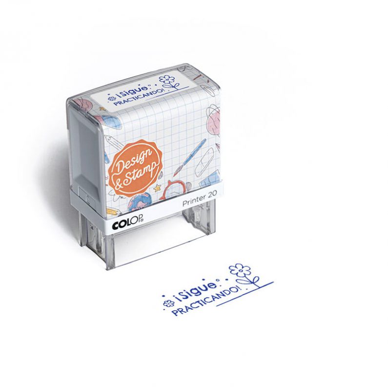 SELLO PROFESORES PRINTER 20 ES R SIGUE PRACTICANDO DESIGN AND STAMP
