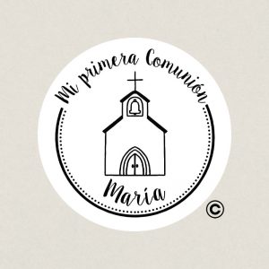 SELLO REDONDO COMUNION 1 IGLESIA DESIGN AND STAMP SELLO REDONDO COMUNION 1 IGLESIA DESIGN AND STAMP