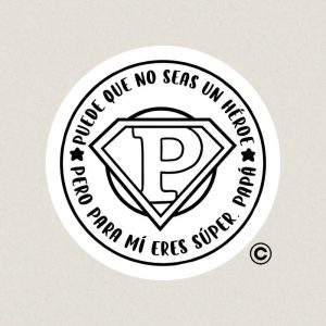 SELLO REDONDO FIESTA 2 DIA PADRE DESIGN AND STAMP