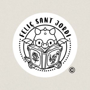 SELLO REDONDO FIESTA 3 SANT JORDI DESIGN AND STAMP