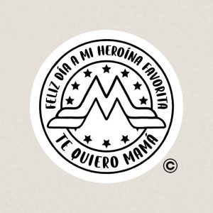 SELLO REDONDO FIESTA 6 DIA MADRE DESIGN AND STAMP