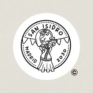 SELLO REDONDO FIESTA 7 SAN ISIDRO DESIGN AND STAMP