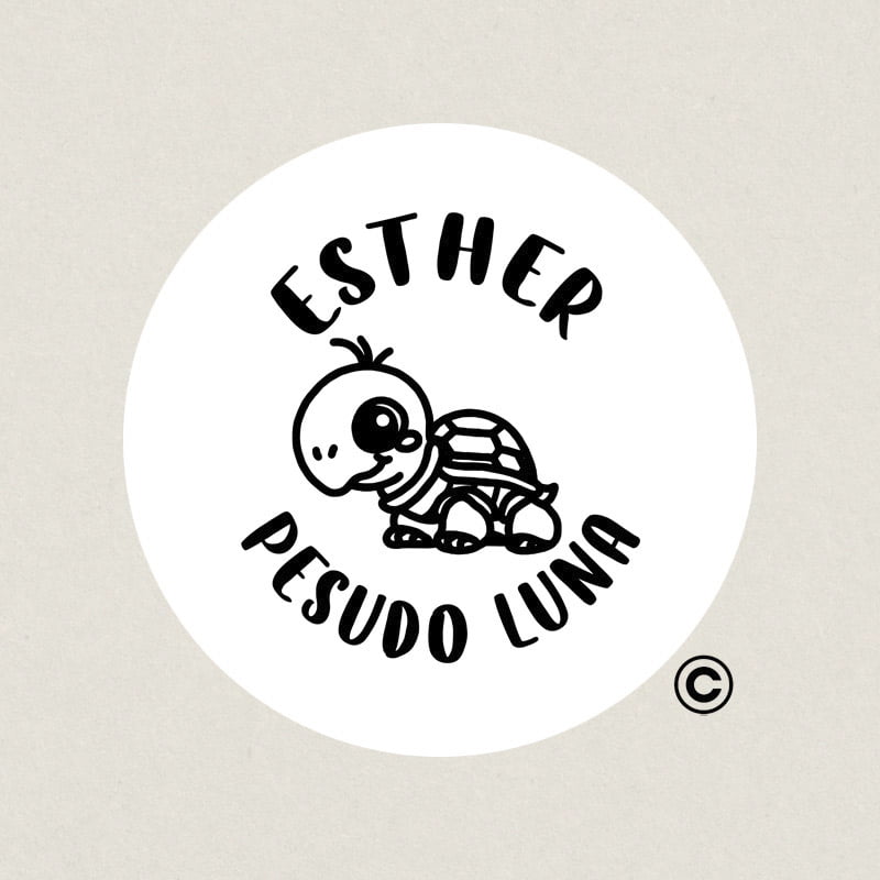 SELLO REDONDO TEXTIL 30MM 2 TORTUGA DESIGN AND STAMP SELLO REDONDO TEXTIL 30MM 2 TORTUGA DESIGN AND STAMP