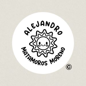 SELLO REDONDO TEXTIL 30MM 5 SOL DESIGN AND STAMP