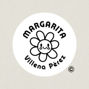SELLO REDONDO TEXTIL 30MM 7 FLOR DESIGN AND STAMP