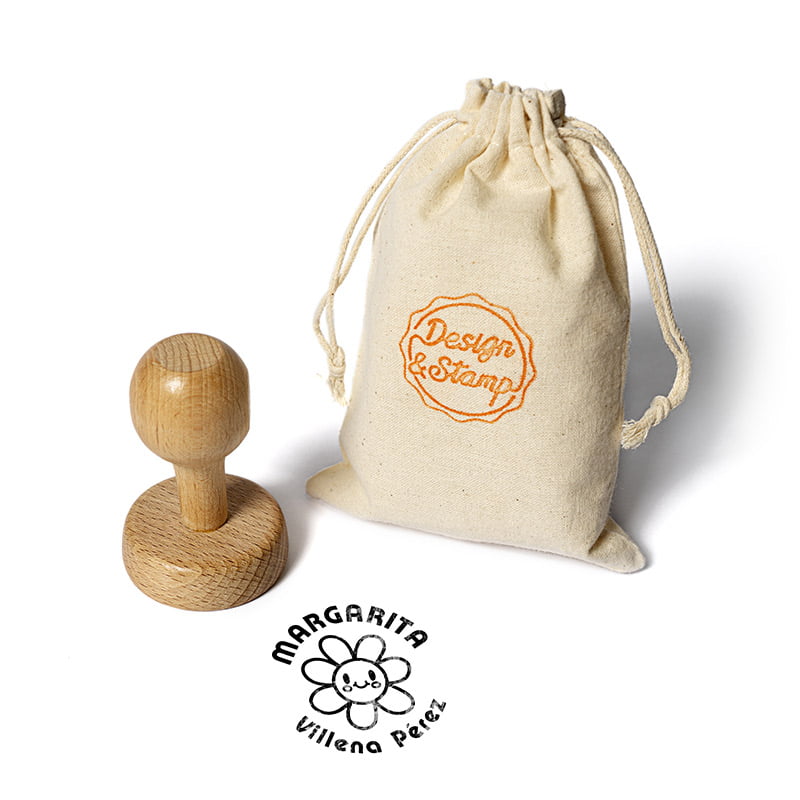 Textil Redondo 1 - Sello manual Ø30, bolsa pequeña