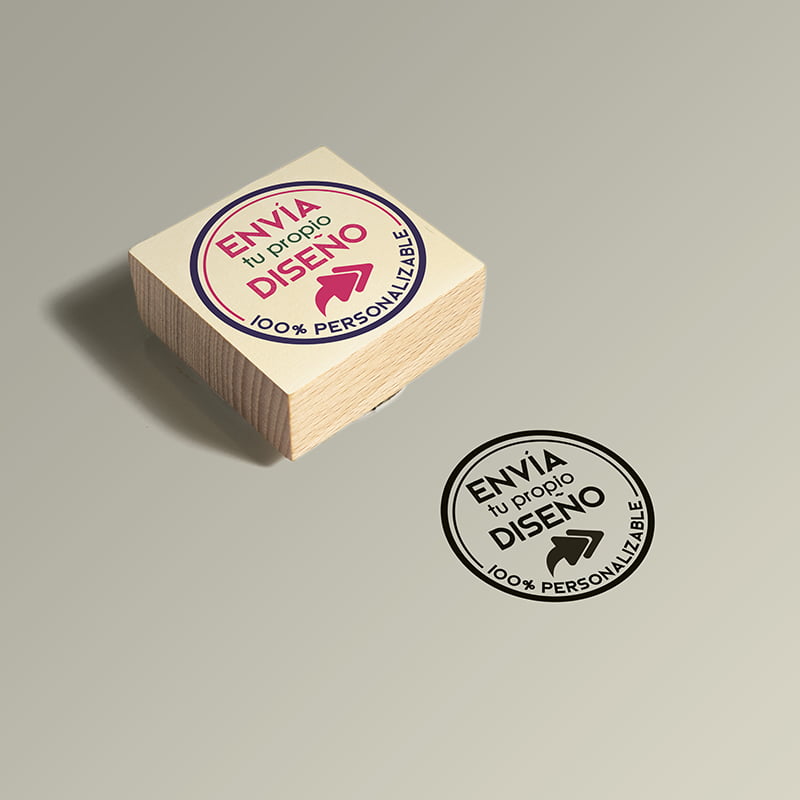 SELLO MANUAL CUADRADO 50X50MM COMUNION PE PERSONALIZADO DESIGN AND STAMP